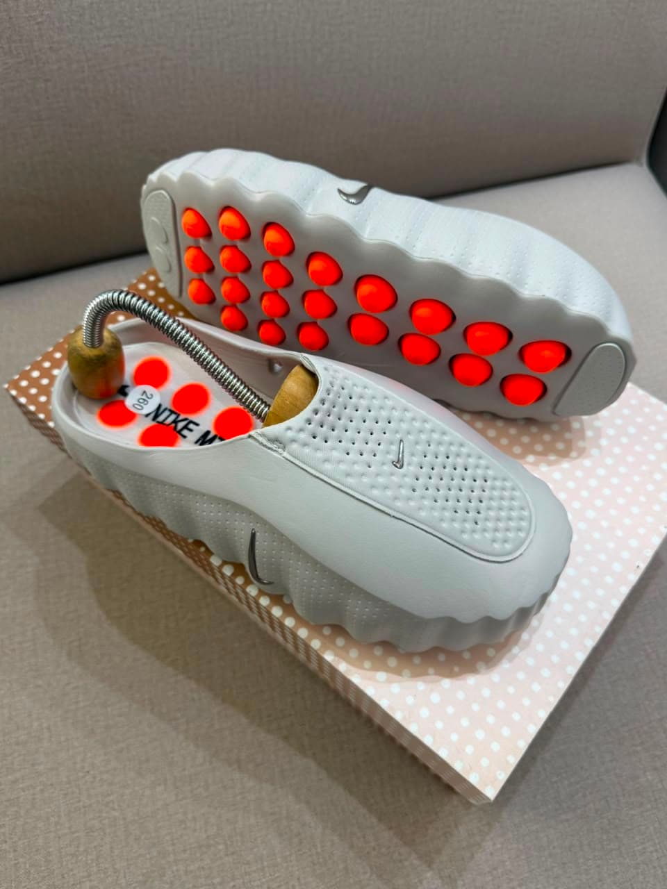 Sandalias Slide Massage Blancas